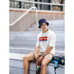 Harvard Typography Printed Pure Cotton Oversized T-shirt-picture-14