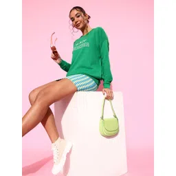 Harvard Women Green Typography Printed Sweatshirt-picture-24