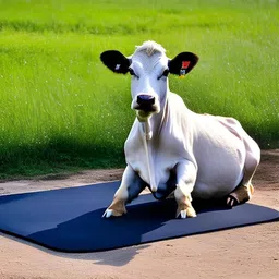 Cow Mat For COw,Buffalo, Horse And All Pet Animals Black Rubber Mat Cow, Dog, Hamster, Guinea Pig, Miniature Pig Pet Mat-image-8