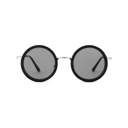 HASHTAG EYEWEAR Black Regular Lens Round Full Rim Casual Unisex Sunglass - APSB-LS188012-SIL (53)-picture-25