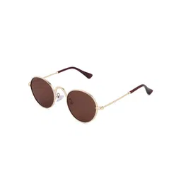 HASHTAG EYEWEAR Kids Round Sunglasses with UV Protected Lens BAJO-10922-GLD.BRN-picture-19
