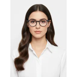 HASHTAG EYEWEAR Unisex Idefend Clear Lens Round Full Rim Eyeglass-Nekcc-1160092-Blk (49)-picture-29