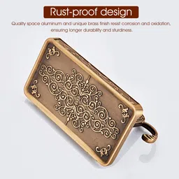 hasthip HASTHIP® Toilet Paper Roll Holder with Phone Shelf, Anti-Rust Aluminum Antique 3D Carving Wall-Mounted Toilet Paper Holder for Bathroom Washroom Hotel (7.29 * 3.94 * 3.75inch) image 5