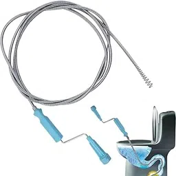 HASTHIP® 9.8ft Stainless Steel Drain Cleaner Tool, Spiral Spring Pipe Design, Sink & Tub Drain Dredge Tool, Sewer Cleaning Tool for Bathroom, Kitchen & Toilet-picture-23