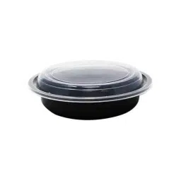Hatch Factory 450ml Black Plastic Disposable Food Container-picture-18