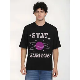 Hatke Trends Oversized Typography Printed Round Neck Cotton T-Shirt-picture-38