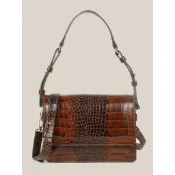 Hats Off Accessories Tan Animal Effect Medium Leather Cross Body Bag-picture-28