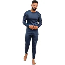 haunky Men's Winter Woolen Thermal Set Round Neck Full Sleeves Top and Pyjama Set Body Warmer Set Base Layer Set (Pack of 1)-picture-8