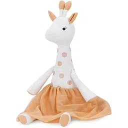 Haus & Kinder Cotton Bella Giraffe Plush Rag Doll for Boys&Girls,Sleeping Cuddle Baby Soft Doll,White Orange (Pack of 1)-picture-14