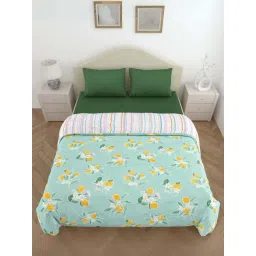 Haus & Kinder Citrus Breeze Green 150 GSM Polyester Reversible Ac Double Comforter-picture-44