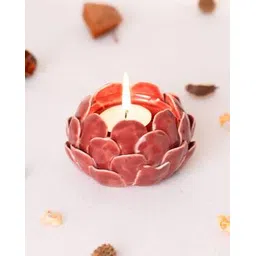 haus & kinder Mahogany Artichoke Tea Light Holder-picture-10