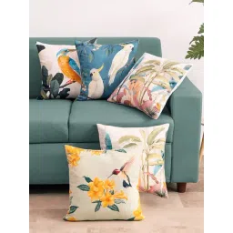 Haus & Kinder Multi Cotton Printed Cushion Covers-picture-17