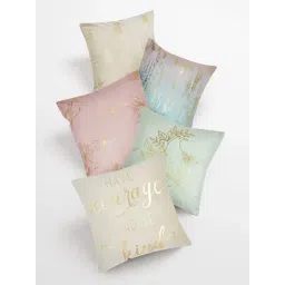 Haus & Kinder Multi Velvet Printed Cushion Covers-picture-41