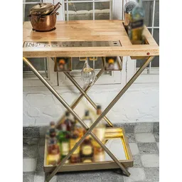 Haus of Bars Portable and Foldable Bar Cabinet Table-image-37