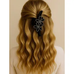 Haute Handles Women Crystal Flower Hair Claw Clip-picture-33