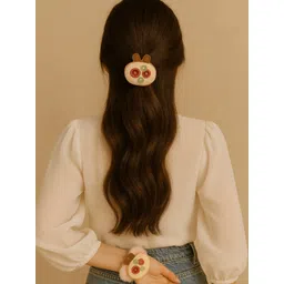 Haute Handles Women Pink Bunny Ears Ponytail Holders-picture-23