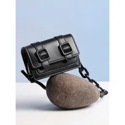 HAUTE SAUCE by Campus Sutra Black Sling Bag-picture-13