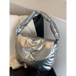 HAUTE SAUCE by Campus Sutra Leather Structured Shoulder Bag with Applique-picture-39