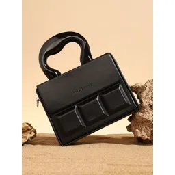 HAUTE SAUCE by Campus Sutra Leather Swagger Sling Bag with Tasselled-picture-39