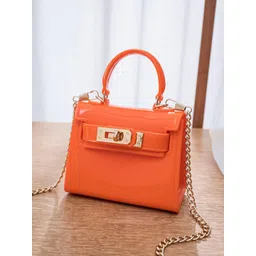 HAUTE SAUCE by Campus Sutra PU Oversized Structured Sling Bag-picture-24