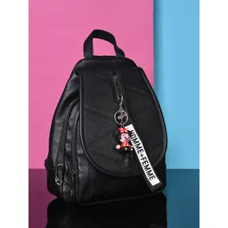 HAUTE SAUCE by Campus Sutra Women Black Solid Backpack-picture-21