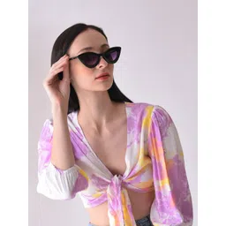 HAUTE SAUCE by  Campus Sutra Women Cateye Sunglasses with Polarised Lens-picture-36