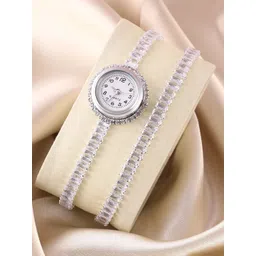 HAUTE SAUCE by Campus Sutra Women Embellished Dial & Stainless Steel Bracelet Style Straps Analogue Watch-picture-32