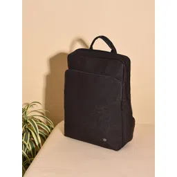 HAUTE SAUCE by Campus Sutra Women Textured Water Resistant PU Medium Backpack-picture-16