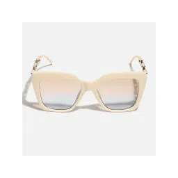 Haute Sauce Women Clear Lens Cream Cat Eye Sunglasses (50)-picture-16