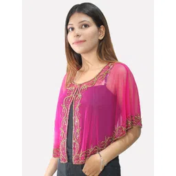 HAUTEMODA Women Button Shrug image 3