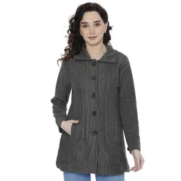 HAUTEMODA Women Cable Knit Woollen Cardigan-picture-20