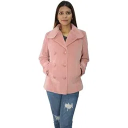 hautemoda Women Velvet Short Buttoned Coat/Blazer For Winters-picture-21