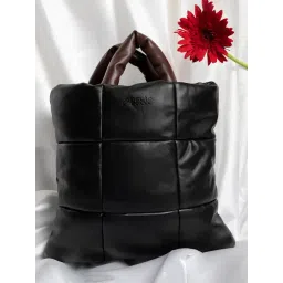 HauteSauce Black Quilted Medium Tote Bag-picture-47