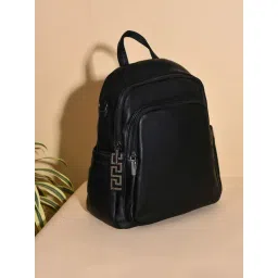 HauteSauce Black Textured Large Backpack-picture-32