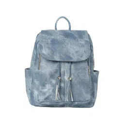 HauteSauce Blue Textured Large Backpack-picture-12