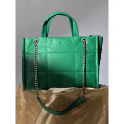 HauteSauce Green Quilted Medium Handheld Handbag image 1