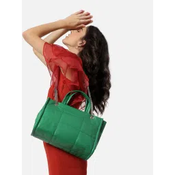 HauteSauce Green Quilted Medium Handheld Handbag image 2