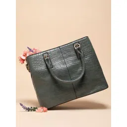 HauteSauce Green Textured Medium Handheld Handbag-picture-44