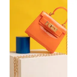 HauteSauce Orange Medium Cross Body Bag-picture-13