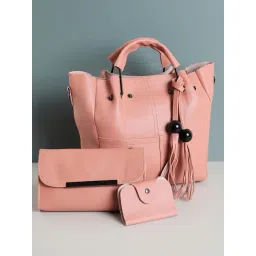 HauteSauce Orange Medium Handheld Handbag Combo Set-picture-17