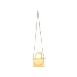 HauteSauce Yellow Solid Small Handbag-picture-24