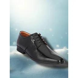 HAUTTON Men Textured Leather Formal Derbys-picture-14