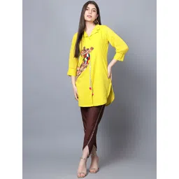 HAVE2LOVE Embroidered Pure Cotton Tunic With Trousers-picture-29