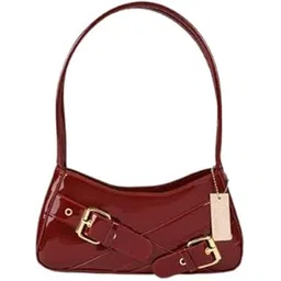 haveglam Luxury Glossy PU Leather Sling Bag for Women | Trendy Shoulder Handbag with Stylish Buckle Design | Compact Casual & Party Mini Purse-picture-31