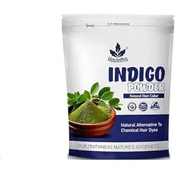 Havintha Indigo Powder for Hair, Pure and Herbal And Natural Hair Color Black/Brown | Hair & Beard Dye/Color Indigofera Tinctoria Leaf Powder - 200gm-picture-54