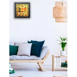 Hawai Black & Gold Plated Wooden Squared Wall Photo Frame image 1