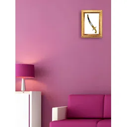 Hawai Gold-Toned Golden Victory Sword Rectangular Wooden Wall Photo Frame-image-0