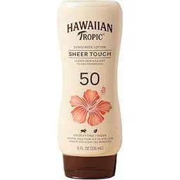 Hawaiian Tropic Sheer Touch Lotion Sunscreen, Moisturizing Broad-Spectrum Protection, SPF 50, 8 Ounces - Pack of 2-picture-55