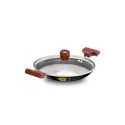 Hawkins Black Aluminium 22 cm Non-Stick Round Bottom Kadai (0.9 L) - Set of 1-picture-22