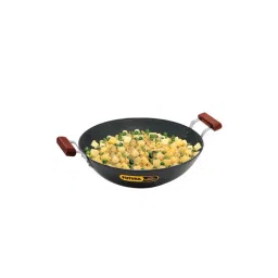 Hawkins Black Hard Anodised 33 cm Non-Toxic Kadai (5 L) - Set of 1-picture-42